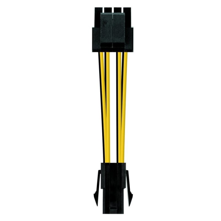 Nanocable Cable Duplicador de Alimentación CPU 4 Pines Hembra a 4+4 Pines Macho 15cm