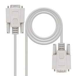 Nanocable Cable Serie DB9 Hembra/Hembra 1.8m Beige
