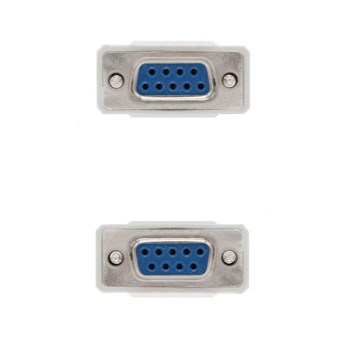 Nanocable Cable Serie DB9 Hembra/Hembra 1.8m Beige