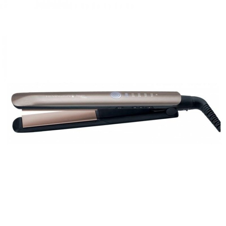 Remington Keratin Therapy Pro Plancha de Pelo con Cable Giratorio Bronce