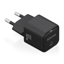 Cargador AISENS GaN 30W 1USB-C Negro (ASCH-30W1P019-BK)
