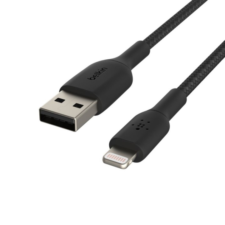 Belkin Boost Charge Cable Trenzado Lightning a USB-A 1m Negro