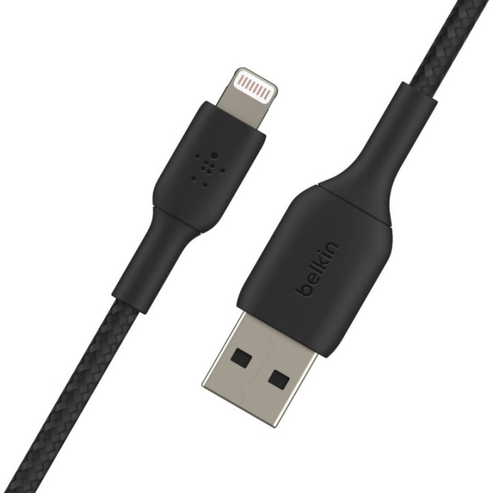 Belkin Boost Charge Cable Trenzado Lightning a USB-A 1m Negro