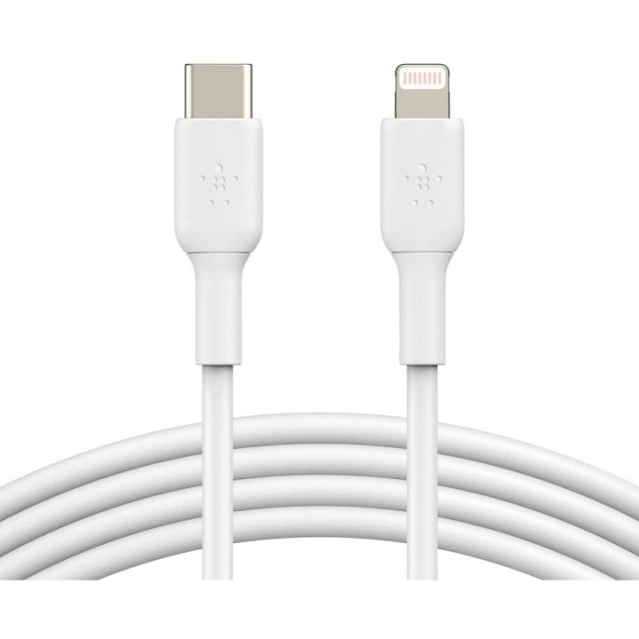 Belkin Boost Charge Cable USB-C a Lightning con Certificación Mfi 1m Blanco