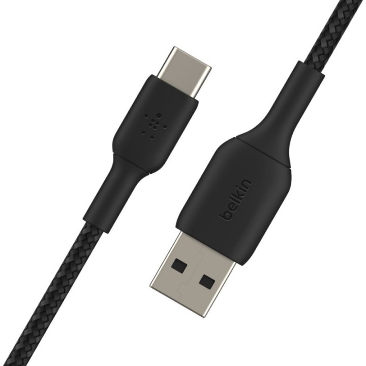 Belkin Boost Charge Cable Trenzado USB-A a USB-C 1m Negro