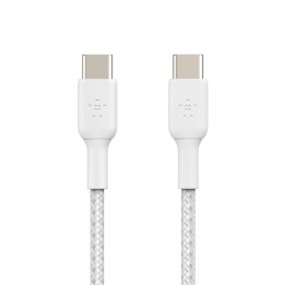 Belkin Boost Charge Cable Trenzado USB-C a USB-C Carga Rápida 1m Blanco