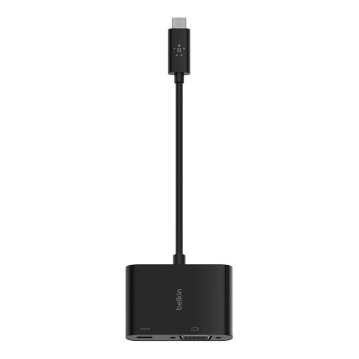 Belkin Adaptador USB-C a VGA 60 W de Corriente por Pass-Through
