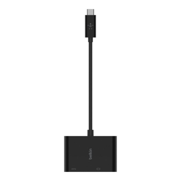 Belkin Adaptador USB-C a VGA 60 W de Corriente por Pass-Through