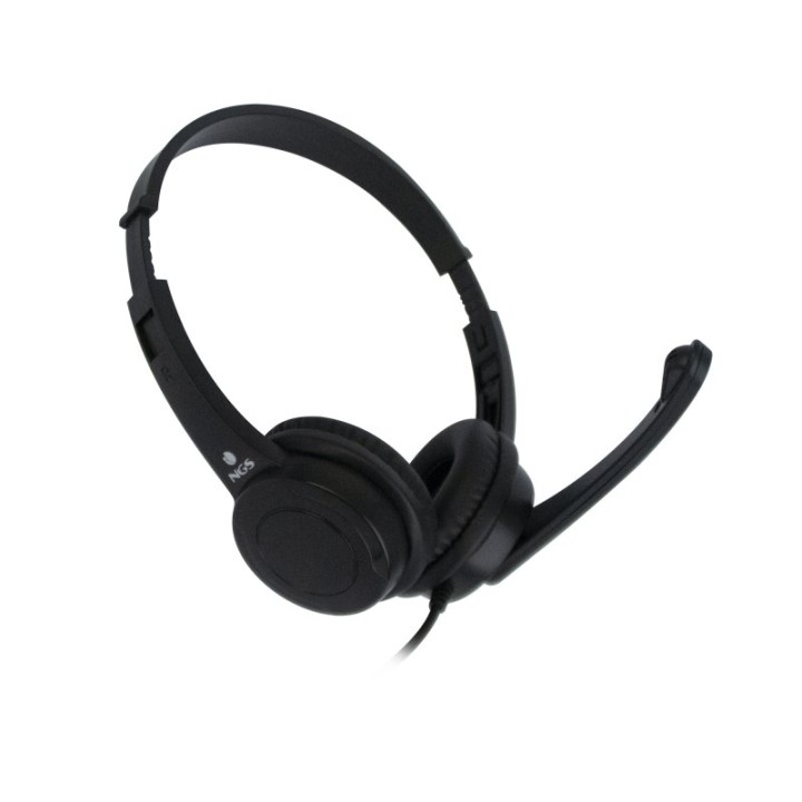 NGS VOX505USB Auriculares USB con Micrófono Negros