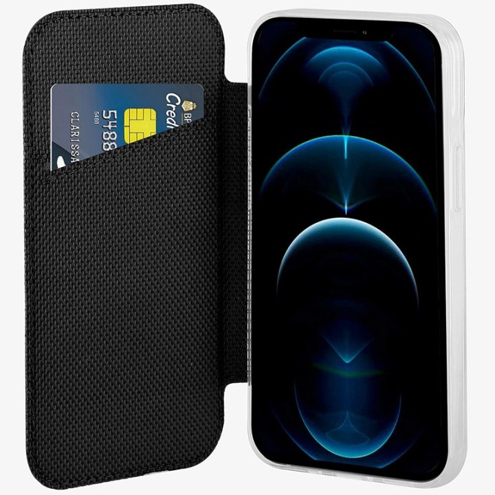 Muvit Funda Folio Negra para Apple iPhone 12/12 Pro