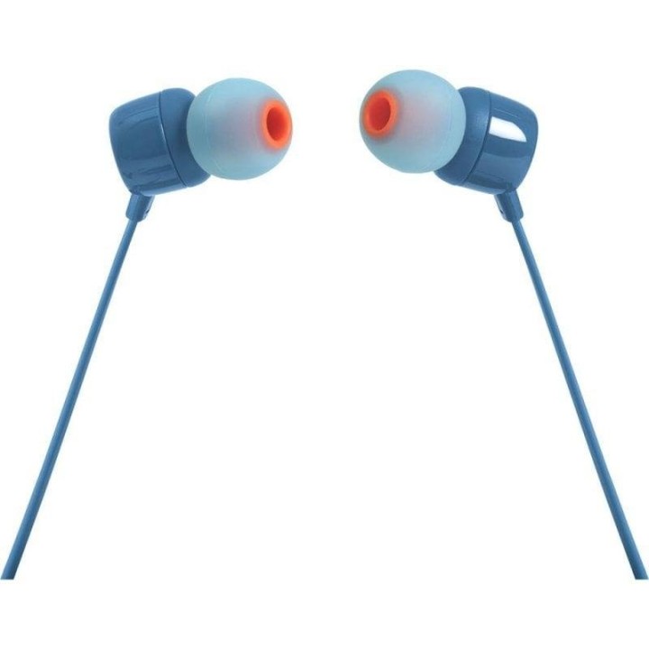 JBL T110 Auriculares con Micrófono Azules
