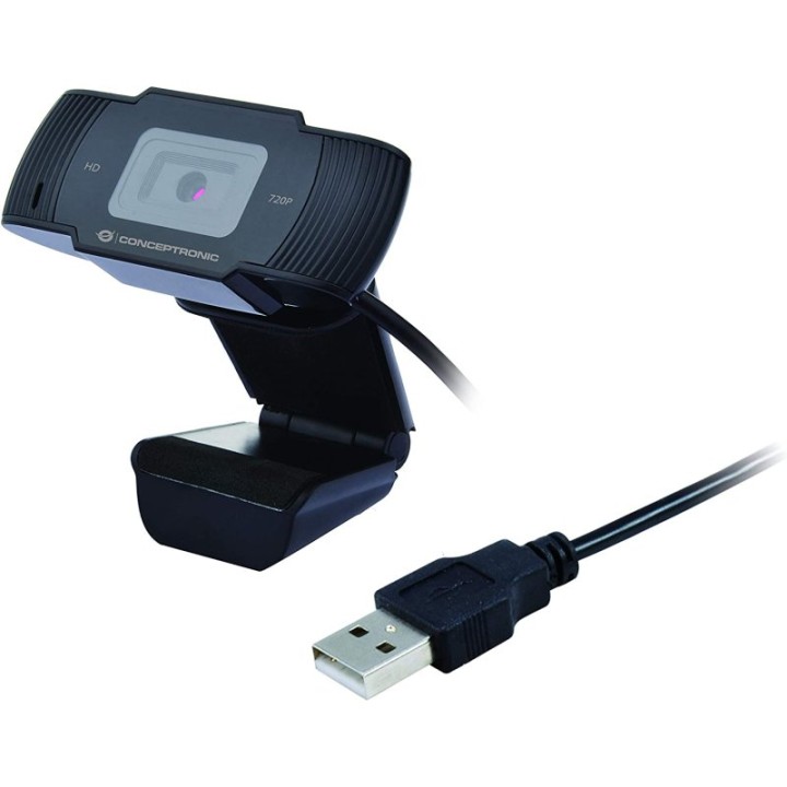 Conceptronic AMDIS Webcam con Micrófono 720P/1080P HD