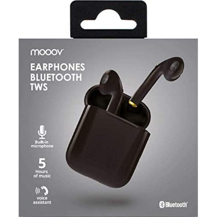 Mooov 618311 Auriculares Inalámbricos Negros
