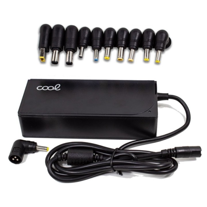 Cool Cargador Universal Automático 65W + 11 Conectores para Portátiles