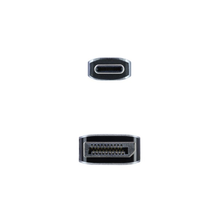 Nanocable Cable Conversor USB-C Macho a DisplayPort Macho 1.8m Negro