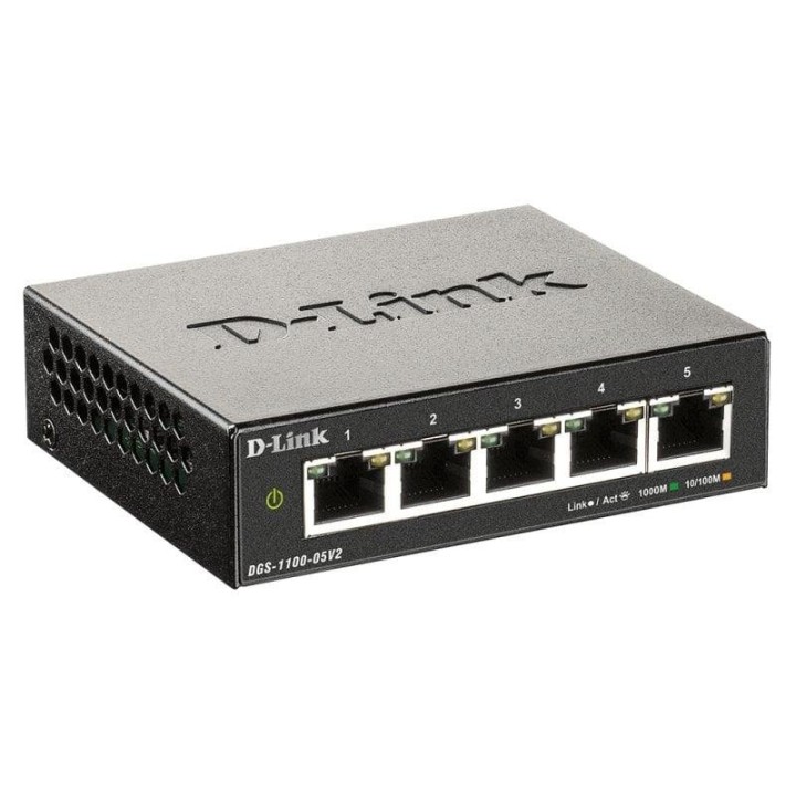 D-Link DGS-1100-05V2 Switch 5 Puertos RJ45 Gigabit