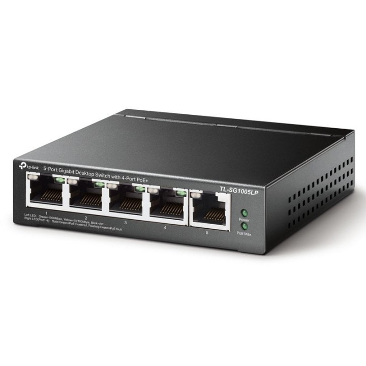 TP-Link TL-SG1005LP Switch 5 Puertos Gigabit con 4 Puertos PoE