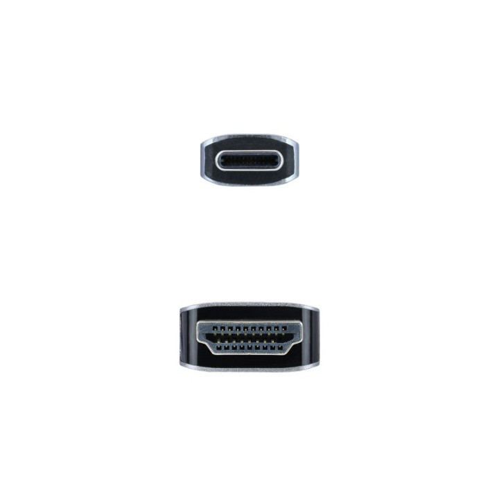 Nanocable Cable Conversor USB Tipo-C a HDMI Macho/Macho 1.8m Negro