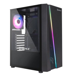 UNYKAch Glayze Caja PC ATX Negra RGB Cristal Templado USB 3.0