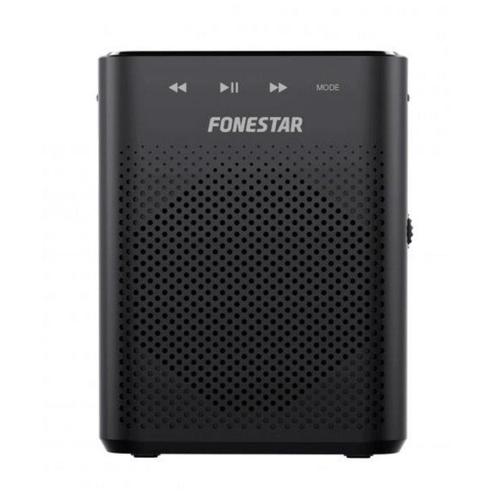 Fonestar ALTA-VOZ-W30 Amplificador de Voz Portátil USB/MicroSD/MP3 con Micrófono Inalámbrico Negro