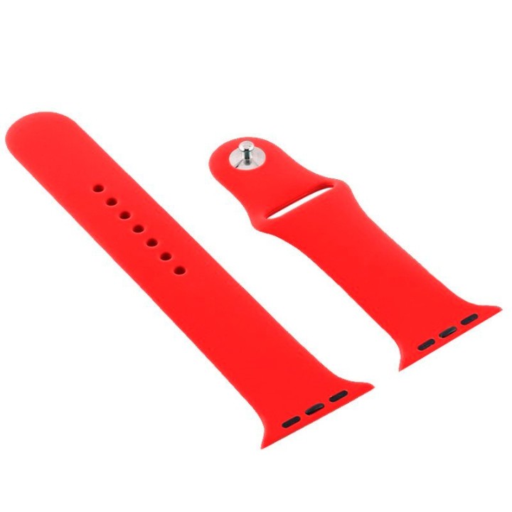 Cool Correa Goma Rojo para Apple Watch Watch 42/44 mm Series 1/2/3/4/5/6/SE