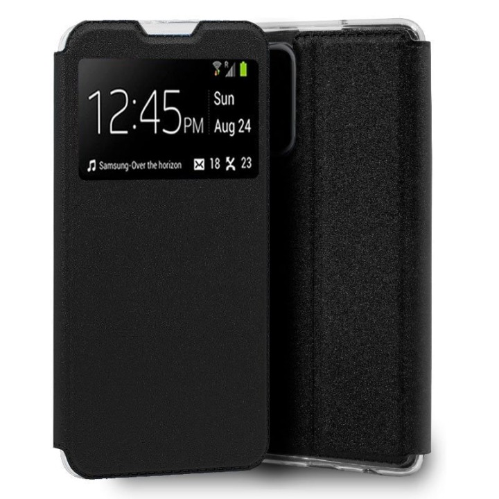 Cool Funda Flip Cover Liso Negro para Xiaomi Mi 10T/Mi 10T Pro
