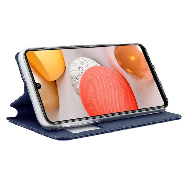 Cool Funda Flip Cover Liso Azul para Samsung Galaxy A42 5G