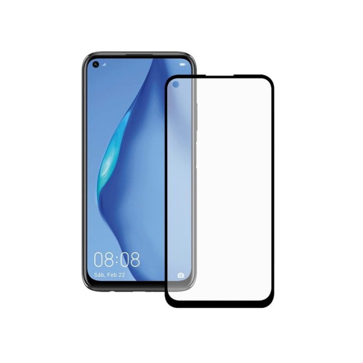 Ksix Cristal Templado 9H Extreme 2.5D Borde Negro para Huawei P40 Lite
