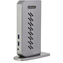 Startech Docking Station Híbrido USB 3.0 para Ordenador Portátil USB Tipo C o USB-A para 2 Monitores HDMI o DisplayPort