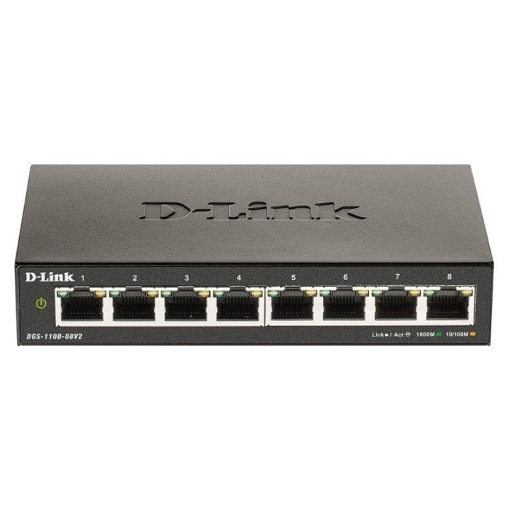 D-Link DGS-1100-08V2 Switch Gestionado 8 Puertos Gigabit Ethernet