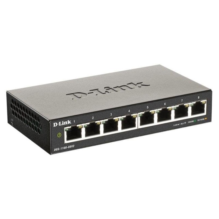 D-Link DGS-1100-08V2 Switch Gestionado 8 Puertos Gigabit Ethernet