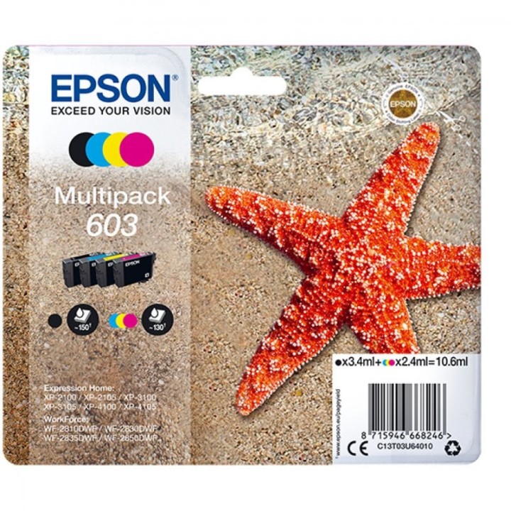 Epson 603 Cartucho de Tinta Negro/Cian/Amarillo/Magenta