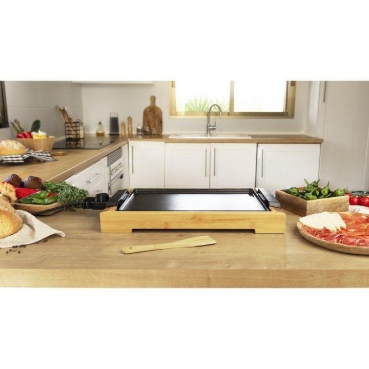 Cecotec Tasty&Grill 2000 Bamboo Plancha de Asar Eléctrica 2000W