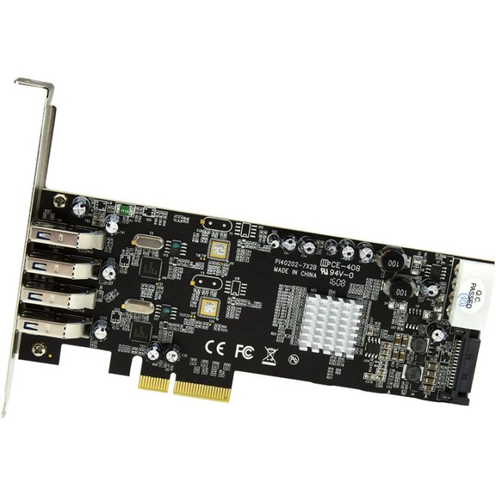 StarTech PEXUSB3S42V Adaptador Tarjeta PCIe a 4 Puertos USB 3.0