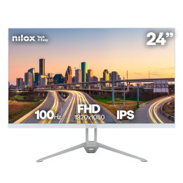 Monitor NILOX 24" IPS FHD 100Hz Blanco (NXM24FHD100W)