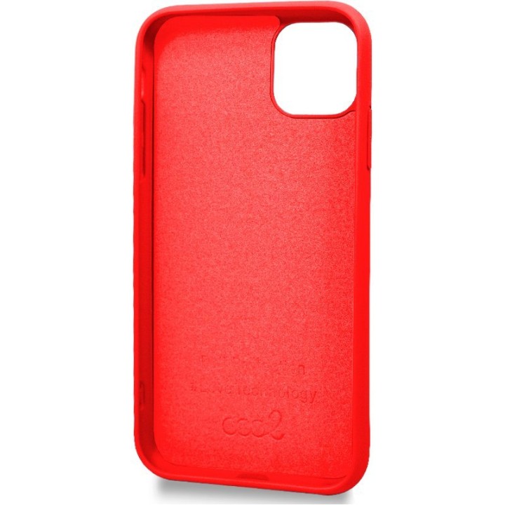 Cool Funda Silicona Cover Rojo para iPhone 12 mini