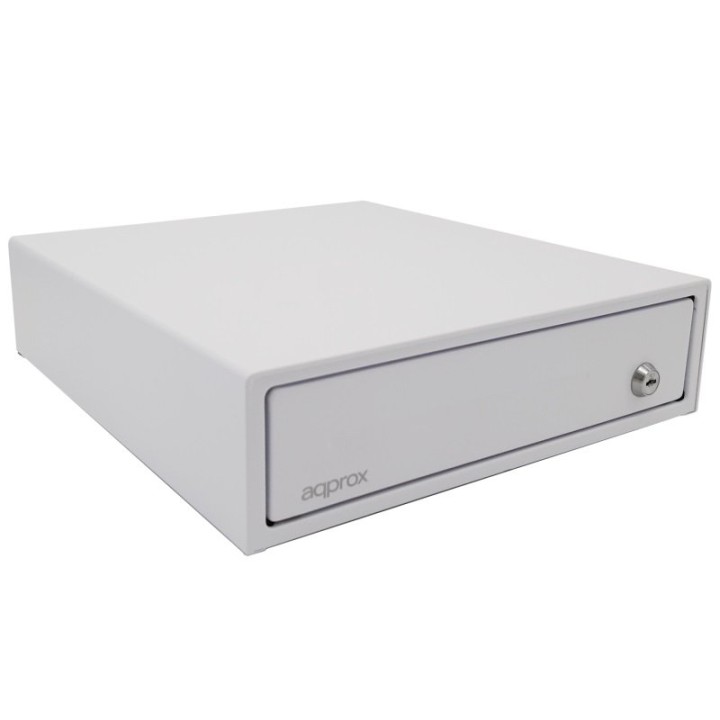 Approx APPCASH33WH Cajón Portamonedas Manual/Automático Blanco