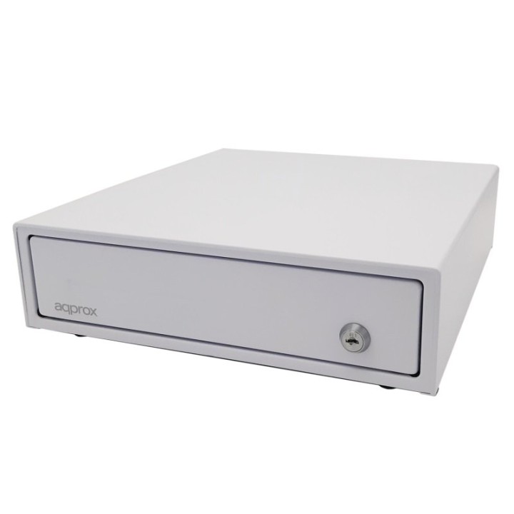 Approx APPCASH33WH Cajón Portamonedas Manual/Automático Blanco