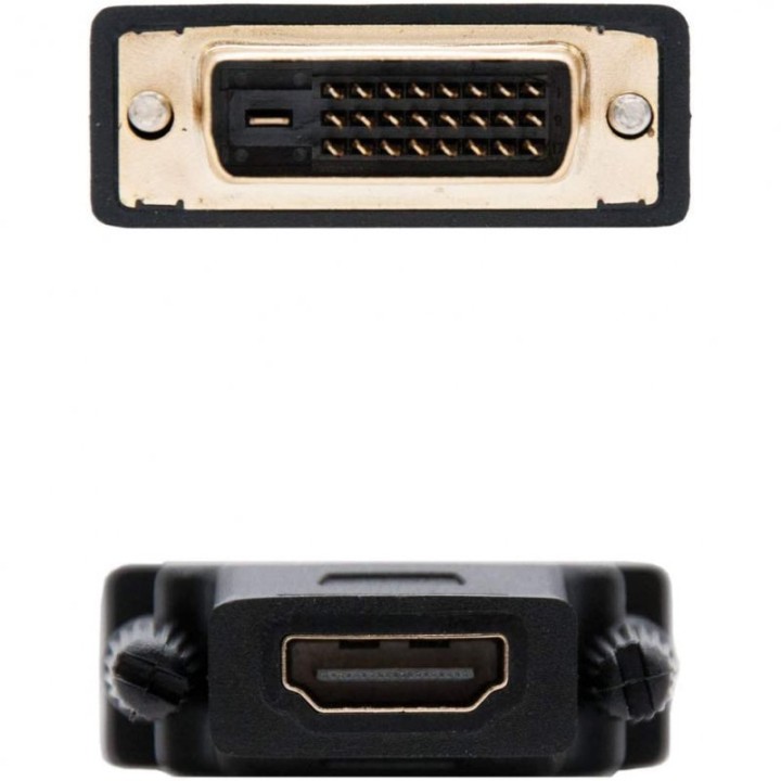 Nanocable Adaptador DVI-D a HDMI Macho/Hembra