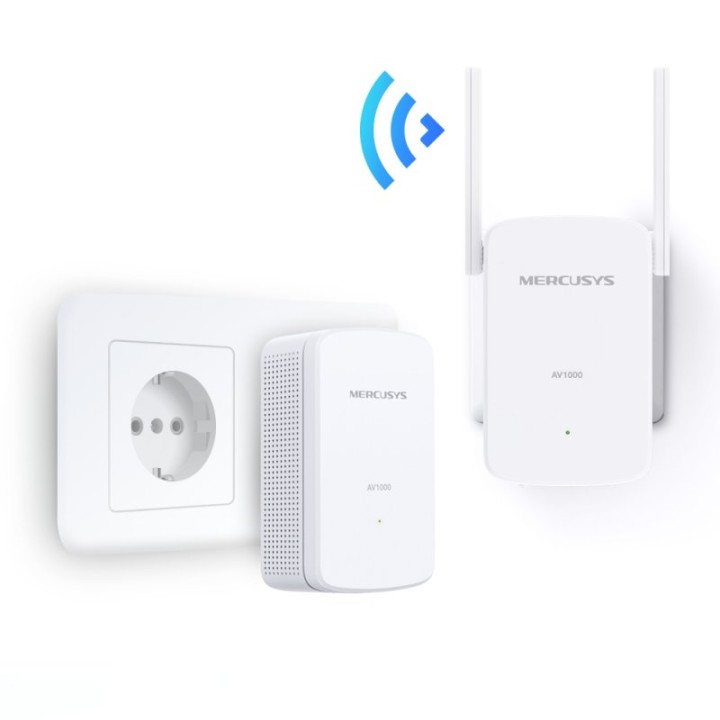 Mercusys MP510 KIT Powerline Red Eléctrica AV1000 + Wifi N300 Mbps Gigabit