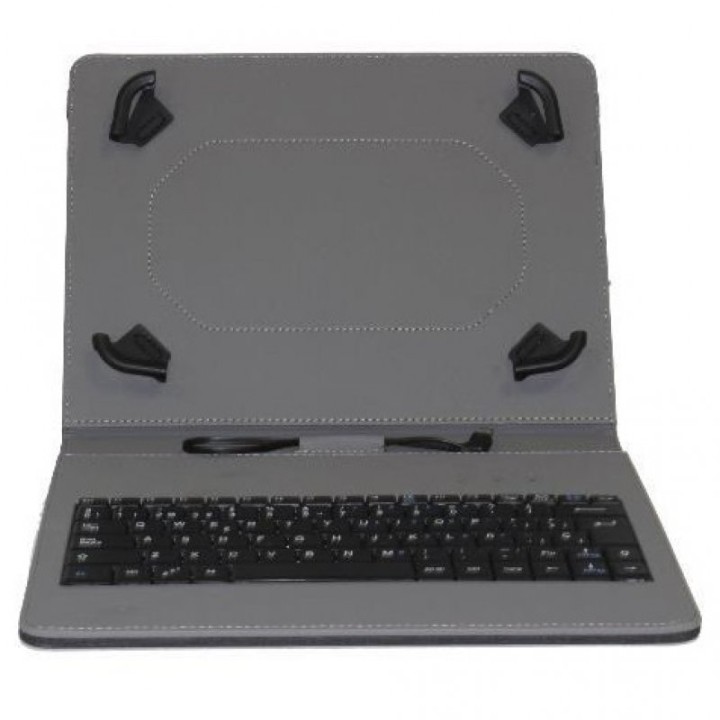 Nilox Funda Universal con Teclado Negra para Tablet hasta 10.1"