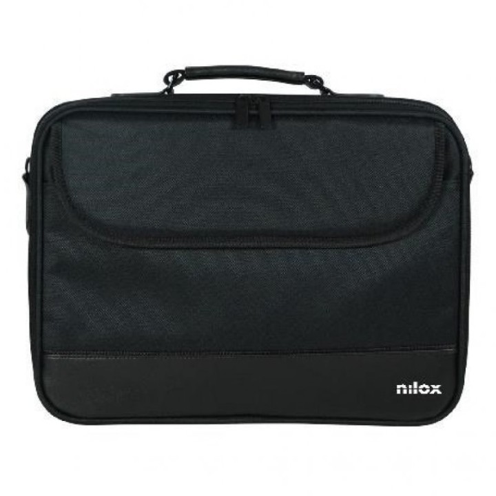 Nilox Kit Maletín para Portátil hasta 15.6" Negro + Ratón Óptico USB Negro