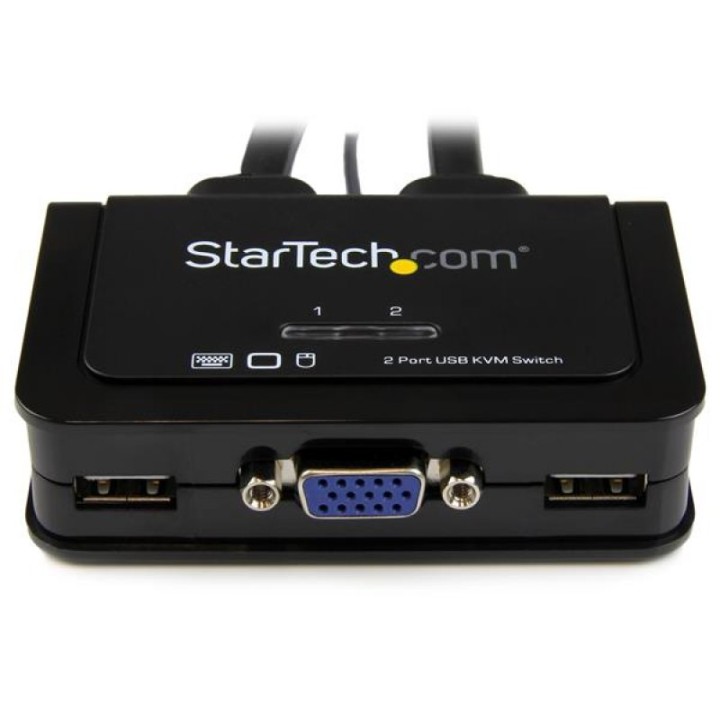 StarTech Switch Conmutador KVM de Cable 2 Puertos VGA USB