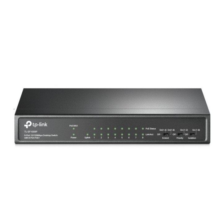 TP-Link TL-SF1009P Switch 9 Puertos 10/100 Mbps con 8 PoE+