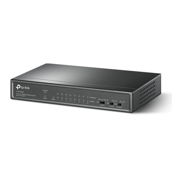 TP-Link TL-SF1009P Switch 9 Puertos 10/100 Mbps con 8 PoE+