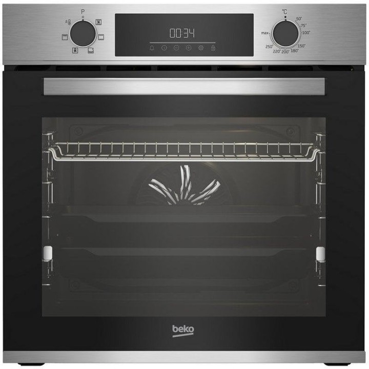 Beko BBSE12340XD Pack Horno Multifunción 72L Inox + Placa Inducción 3 Zonas A Cristal Negro