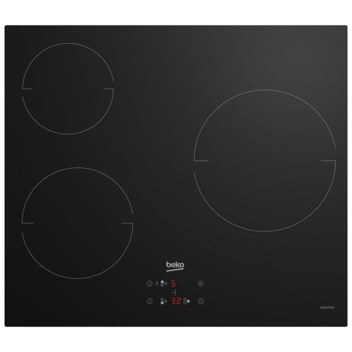Beko BBSE12340XD Pack Horno Multifunción 72L Inox + Placa Inducción 3 Zonas A Cristal Negro