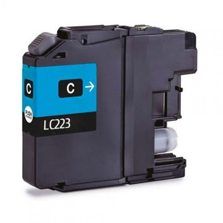 Inkpro Cartucho de Tinta Compatible con Brother LC223XL Cian