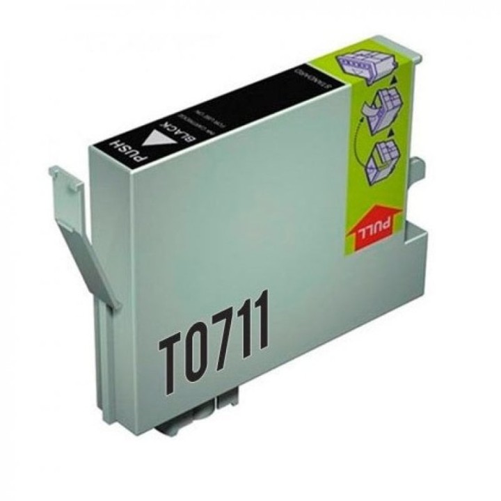 Inkpro Cartucho de Tinta Compatible con Epson T0711 Negro