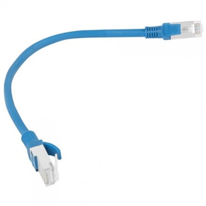 Lanberg Cable de Red RJ45 UTP Cat.6 25cm Azul